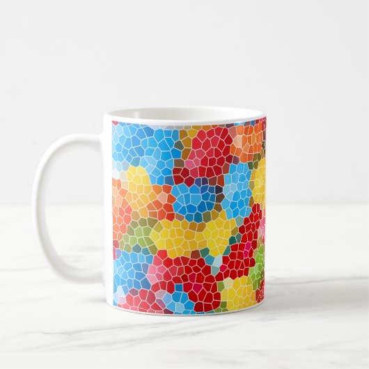 Mug Motif unique lumineux et coloré (Gauche)