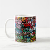 Mug Motif urbain de caractères de graffiti d'art de (Gauche)
