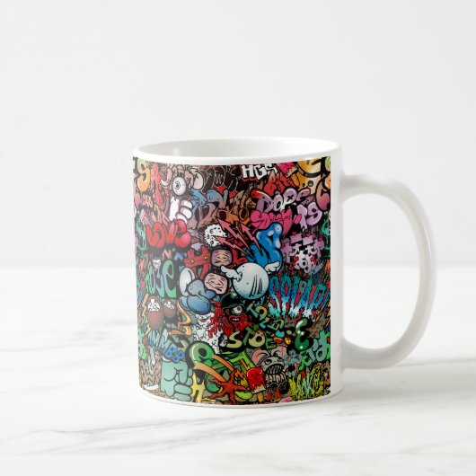 Mug Motif urbain de caractères de graffiti d'art de (Droite)