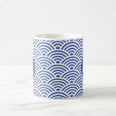 Mug Motif Vague Classique Japonais avec Monogramme (Centre)