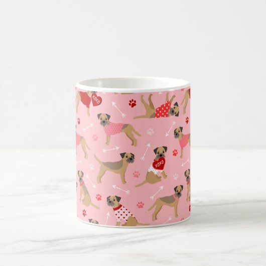 Mug Motif Valentine Border Terrier (Centre)