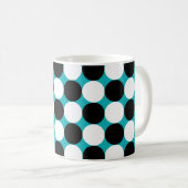Mug Motif vectoriel mignon noir et blanc points (Devant droit)