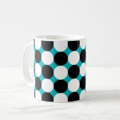 Mug Motif vectoriel mignon noir et blanc points (Devant gauche)