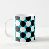 Mug Motif vectoriel mignon noir et blanc points (Gauche)