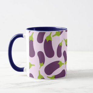 Mug Motif végétal d'aubergine violet végétal Conceptio