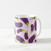 Mug Motif végétal d'aubergine violet végétal Conceptio (Devant droit)