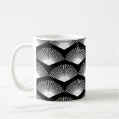 Mug Motif Ventilateur blanc Art déco Arrière - plan no (Gauche)