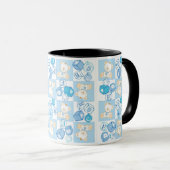 Mug Motif vérifié d'ours de nounours (Devant droit)