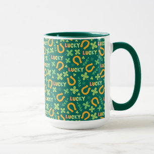 Mug Motif vert CHANCEUX irlandais