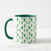 Mug Motif vert clair de cactus (Gauche)