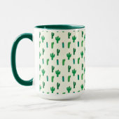 Mug Motif vert clair de cactus (Gauche)