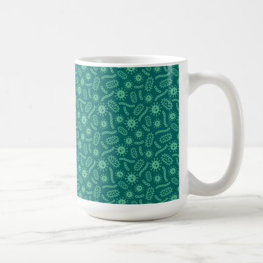 Mug Motif vert de microbes (Droite)