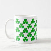 Mug Motif vert de shamrocks (Gauche)