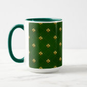 Mug Motif vert d'or de trèfle (Gauche)