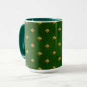 Mug Motif vert d'or de trèfle (Devant gauche)