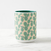 Mug Motif vert et rose de cactus (Centre)