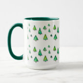 Mug motif vert forêt. (Gauche)