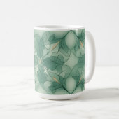 Mug Motif vert moderne Geo (Devant droit)