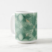 Mug Motif vert moderne Geo (Devant gauche)