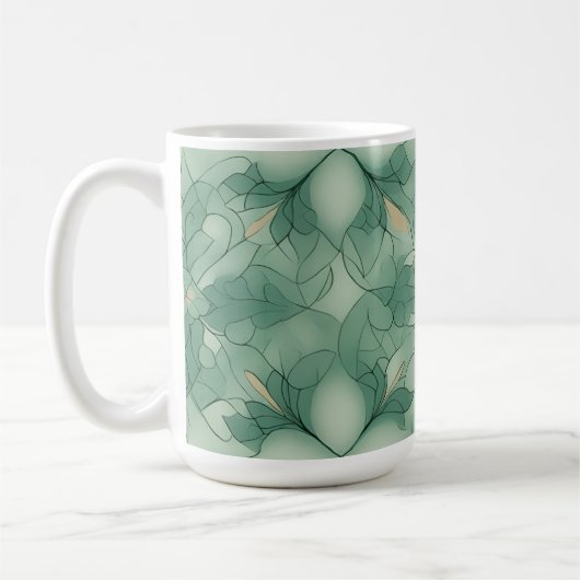 Mug Motif vert moderne Geo (Gauche)