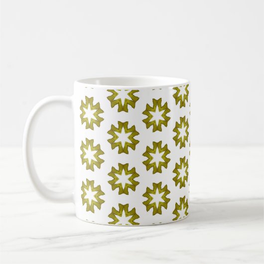 Mug Motif Vert Olive (Gauche)