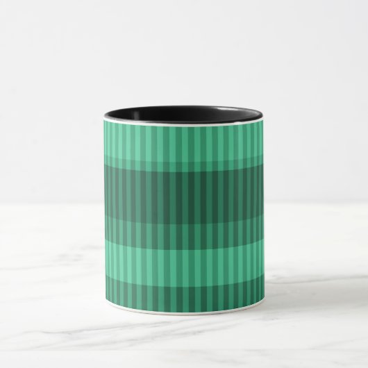Mug Motif vertical rayé dans les tons verts (Centre)