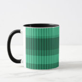 Mug Motif vertical rayé dans les tons verts (Gauche)