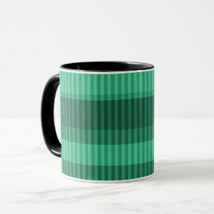 Mug Motif vertical rayé dans les tons verts