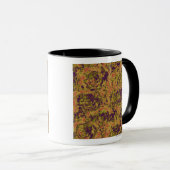 Mug Motif vibrant de camouflage de fleur (Devant droit)