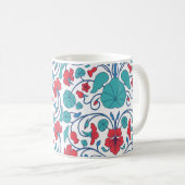 Mug Motif vintage arabe floral sans couture. (Devant droit)