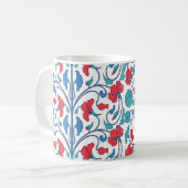 Mug Motif vintage arabe floral sans couture. (Devant gauche)