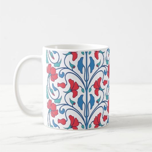 Mug Motif vintage arabe floral sans couture. (Gauche)