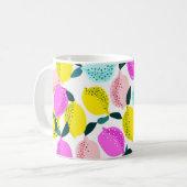 Mug Motif Vintage aux citrons à main (Devant gauche)