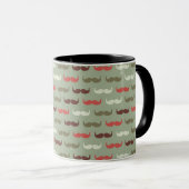 Mug Motif vintage avec la moustache (Devant droit)
