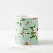 Mug Motif vintage de fleurs de printemps (Centre)
