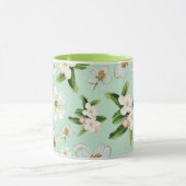 Mug Motif vintage de fleurs de printemps (Centre)