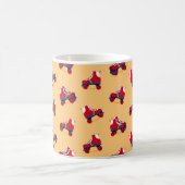 Mug Motif vintage de patin de rouleau (Centre)