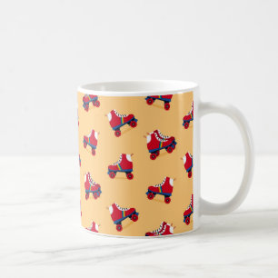 Mug Motif vintage de patin de rouleau