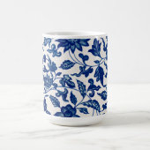 Mug Motif Vintage Fleur Bleue (Centre)