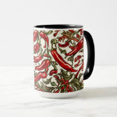Mug Motif Vintage Red Chili Peppers (Devant droit)