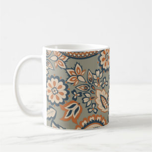 Mug Motif vintage sans couture Paisley. Arrière-groupe
