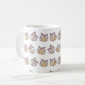 Mug motif vintage sans soudure avec choux mignons (Devant gauche)