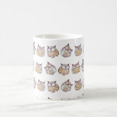 Mug motif vintage sans soudure avec choux mignons (Centre)