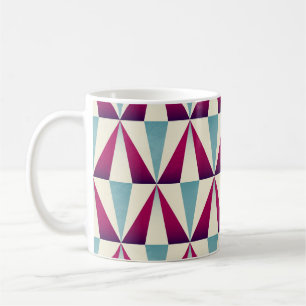 Mug motif vintage triangle géométrique sans couture.