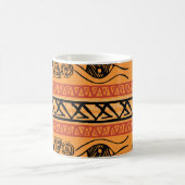 Mug Motif Vintage Tribal Égyptien À Rayures. (Centre)