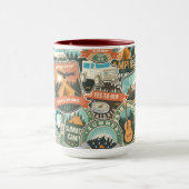Mug Motif Vintage voyage Explorer (Centre)