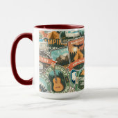 Mug Motif Vintage voyage Explorer (Gauche)