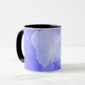 Mug motif violet d'aquarelle (Devant gauche)