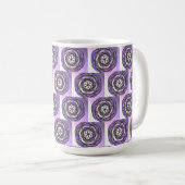 Mug Motif violet de fleurs de passion (Devant droit)