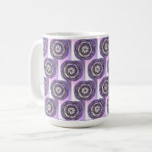 Mug Motif violet de fleurs de passion (Devant gauche)